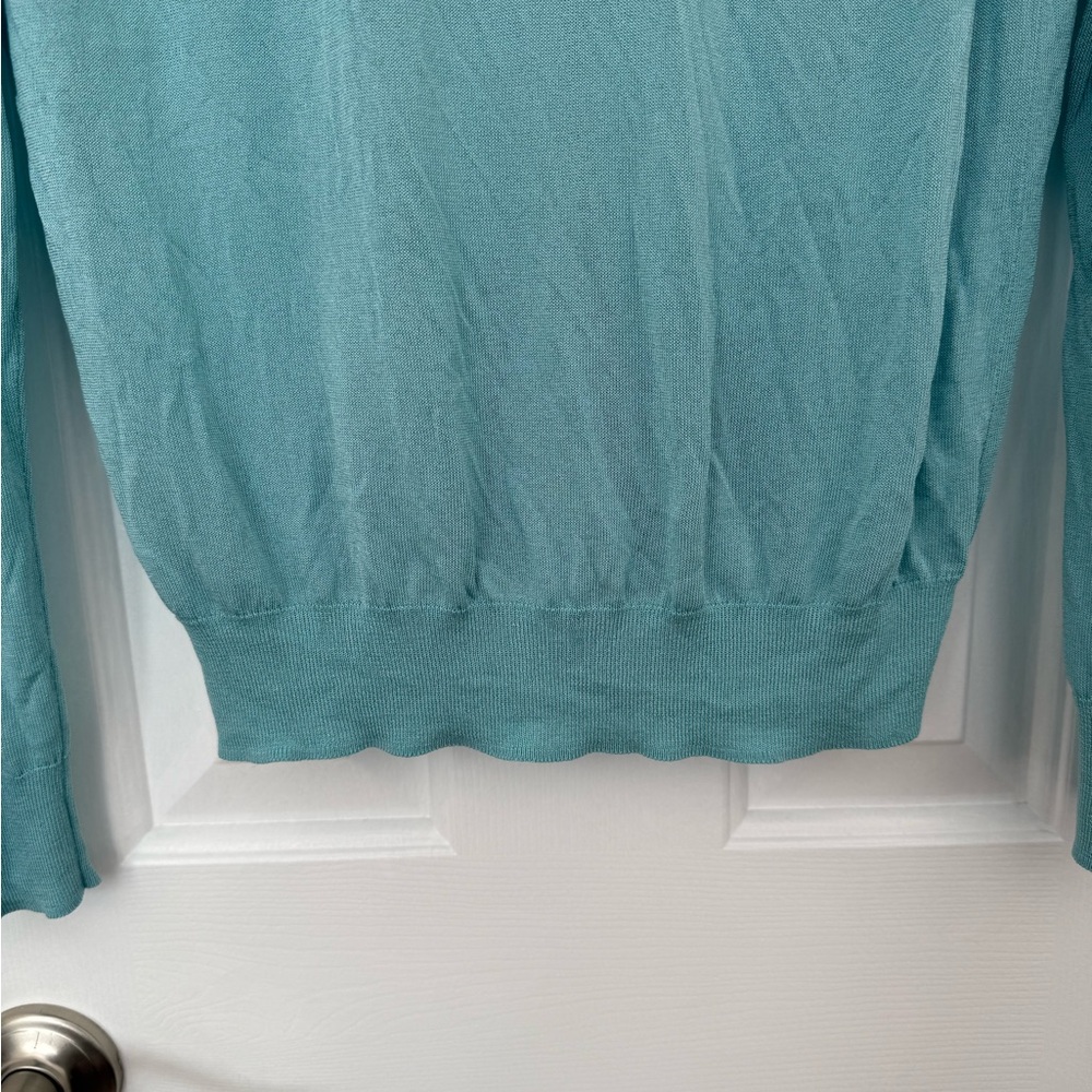 Uniqlo | Long Sleeve V-neck Cardigan | Size Large | Aqua - Picture 5 of 7